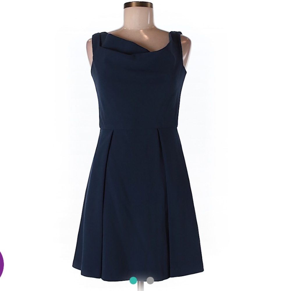 Navy Black Halo Off The Shoulder Dress